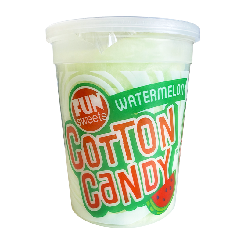 Fun Sweets Watermelon Cotton Candy 2oz 56g Poppin Candy 5676