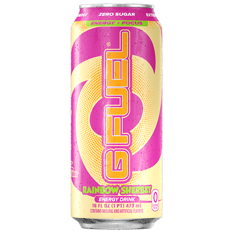 G FUEL - Rainbow Sherbet Zero Sugar Energy Drink - 16fl.oz (473ml)