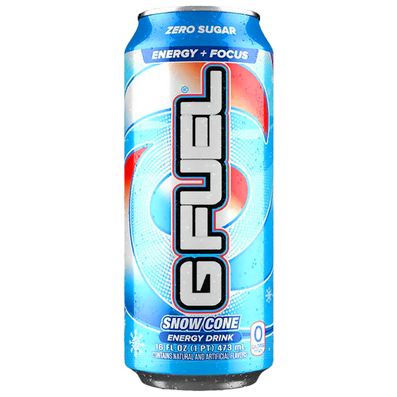 G FUEL - Snow Cone Zero Sugar Energy Drink - 16fl.oz (473ml)