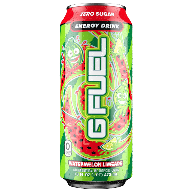 G FUEL - Watermelon Limeade Zero Sugar Energy Drink - 16fl.oz (473ml)