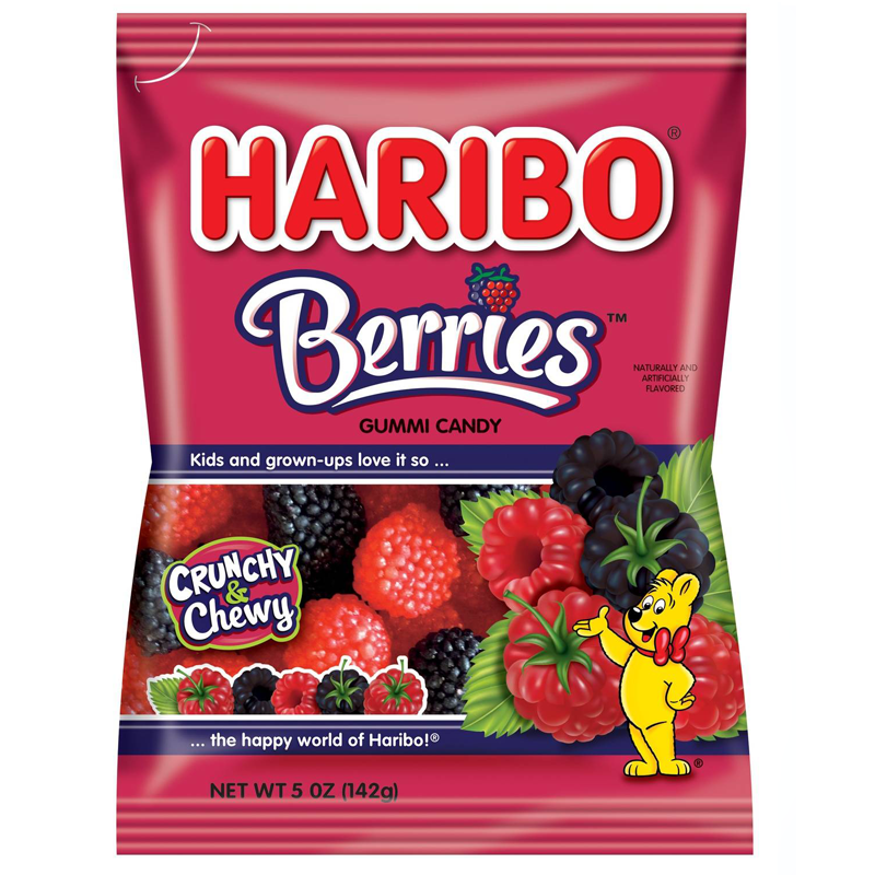 Haribo Berries Peg Bag - 5oz (142g)