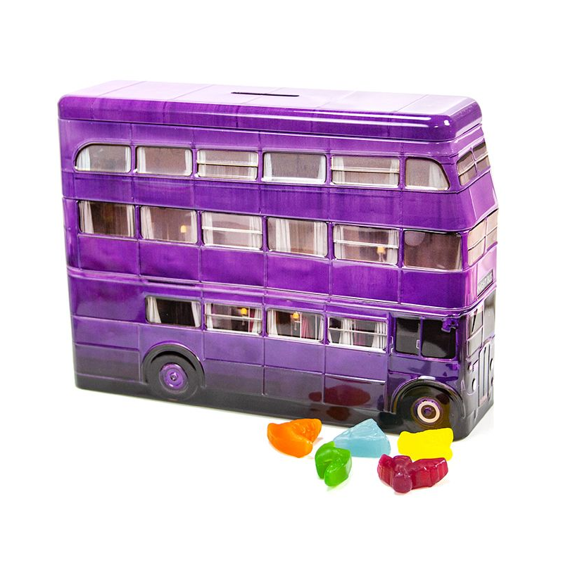 Harry Potter Knight Bus Money Tin w/ Chewy Candy - 3.95oz (112g)