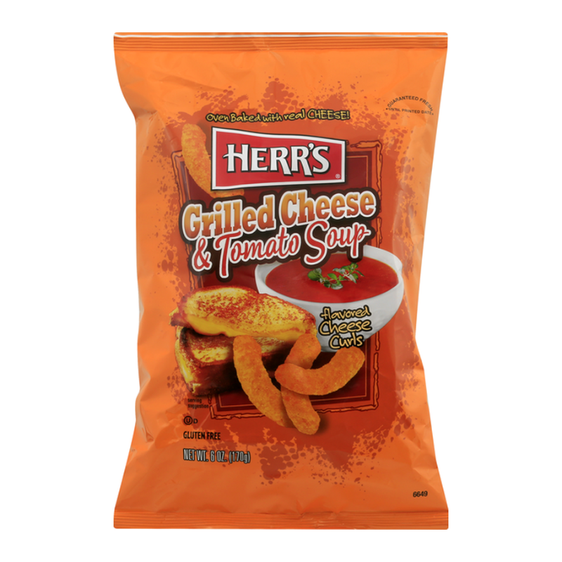 Herr's Grilled Cheese & Tomato Soup Curls - 6oz (170.1g)