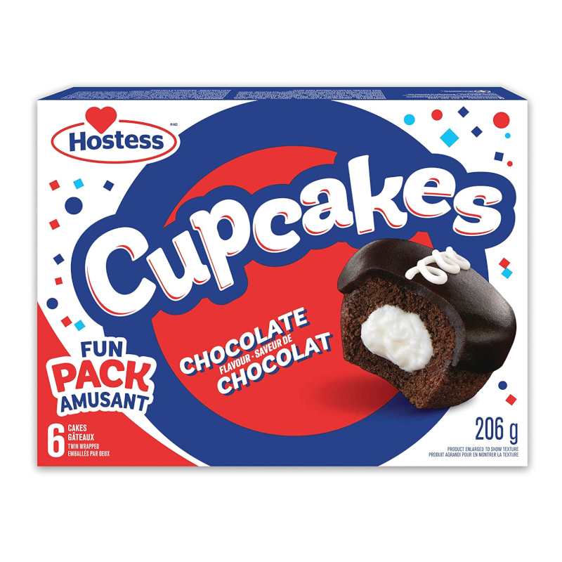 Canadian Hostess Chocolate Cupcakes