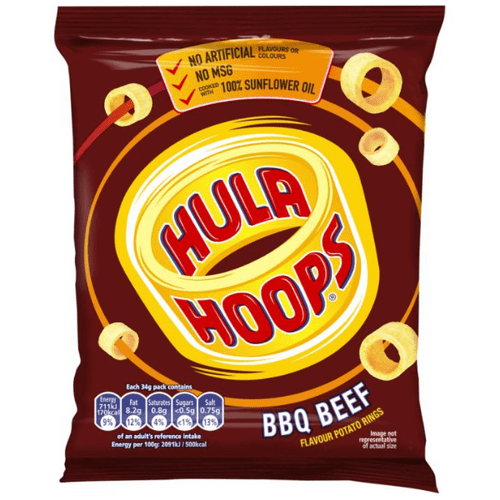 Hula Hoops BBQ Beef 34G