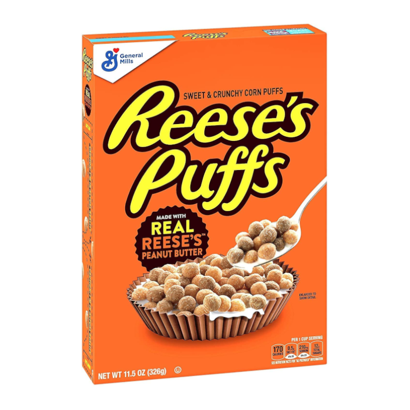 Reese's Puffs Cereal (USA Version) - 11.5oz (326g) BEST BEFORE 1ST MARCH 2023