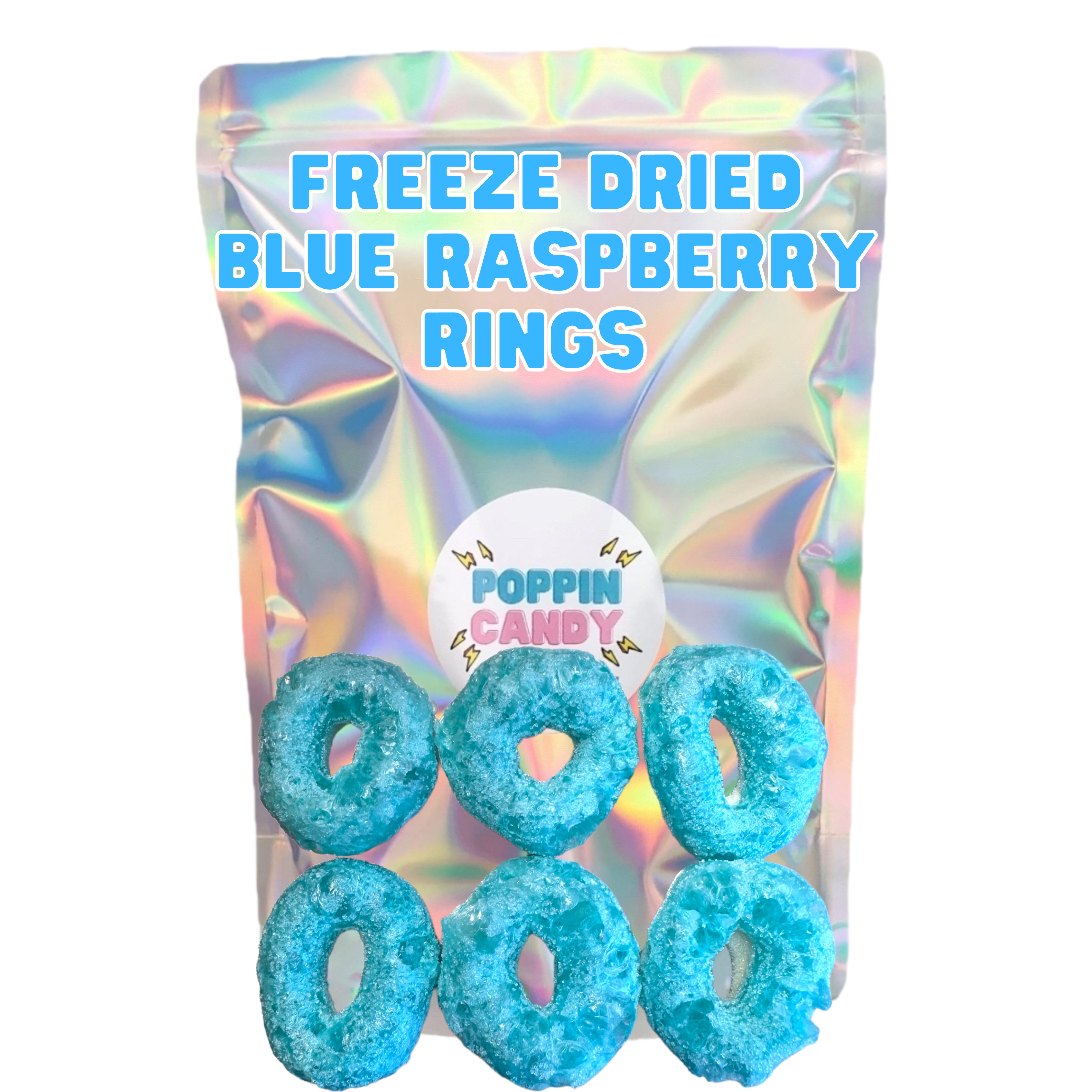 Freeze Dried Blue Raspberry Rings