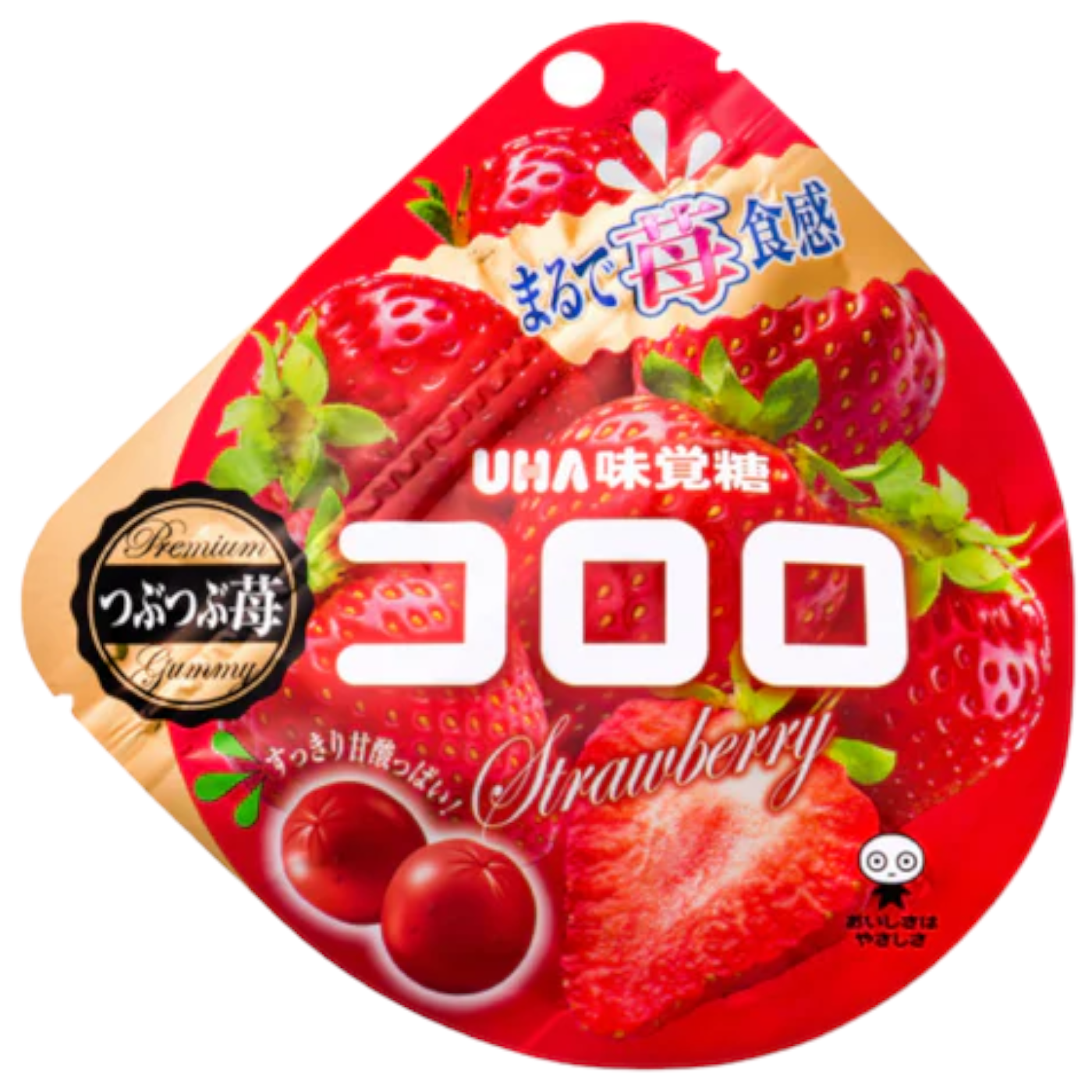 Japanese UHA Kororo Gummy Strawberry Flavour Candy - 1.7oz (48g) BB: 22/06/2024