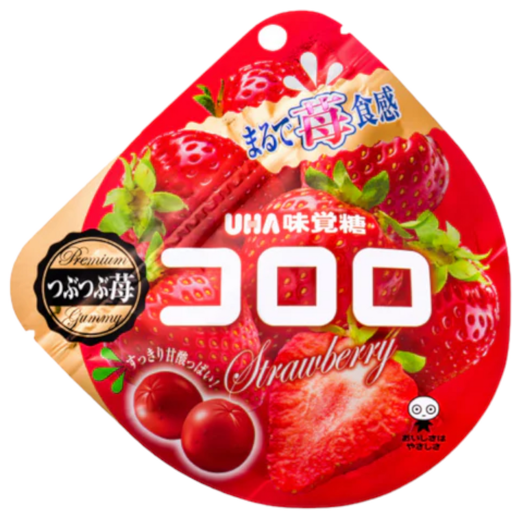 Japanese UHA Kororo Gummy Strawberry Flavour Candy - 1.7oz (48g)