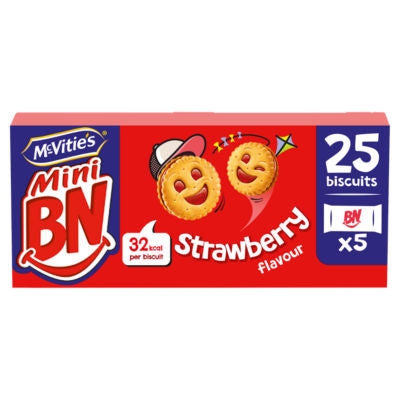 Mini BN Strawberry Flavour Filled Biscuits - 175g