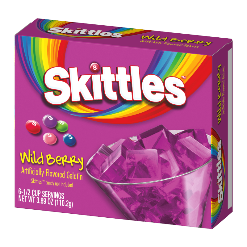 Skittles Gelatin Wild Berry 3.89oz (110.3g)