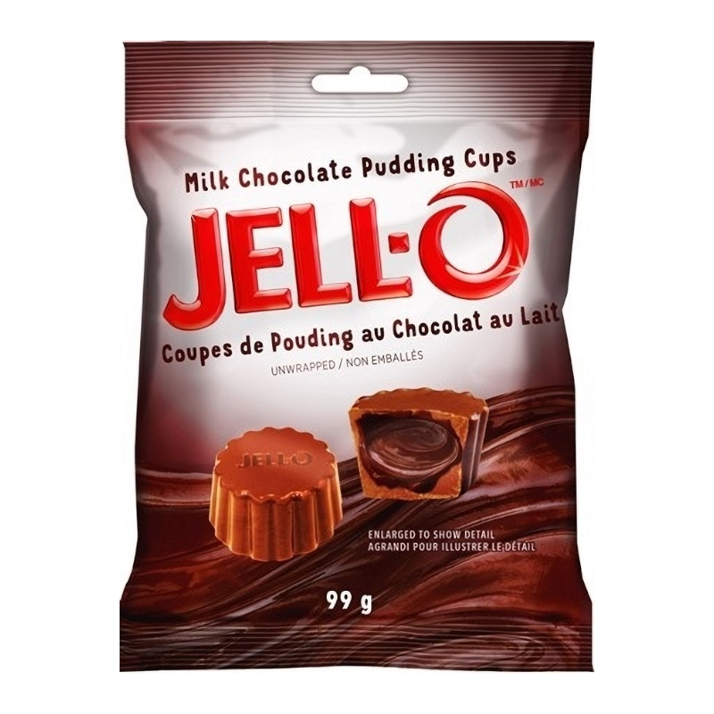 Jell-O Milk Chocolate Pudding Cups Peg Bag - 99g