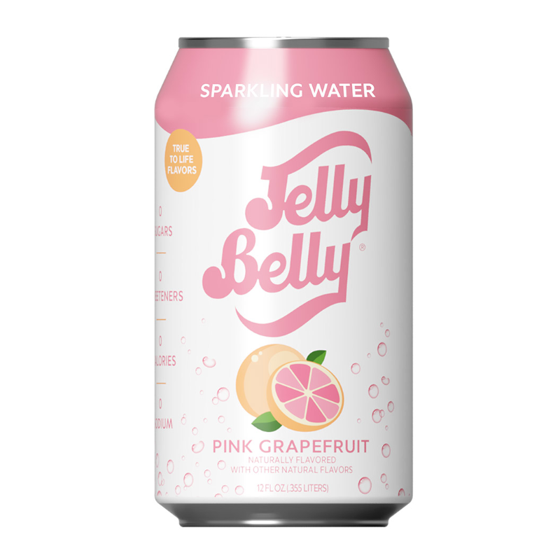 Jelly Belly Pink Grapefruit Sparkling Water - 12oz (355ml)