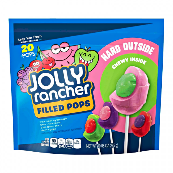 Jolly Rancher Filled Lollipop Assortment - 10.08oz (285g)