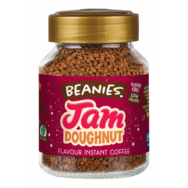 Beanies Jam Doughnut Flavour Instant Coffee - 50g