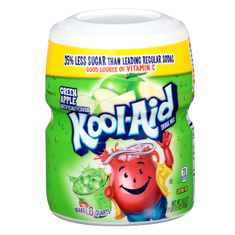 Kool Aid Green Apple Mixing Tub - 19oz (538g)