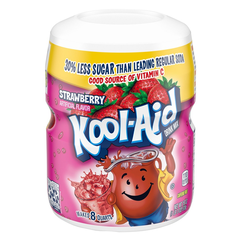 Kool Aid Strawberry Drink Mix Tub - 19oz (538g)