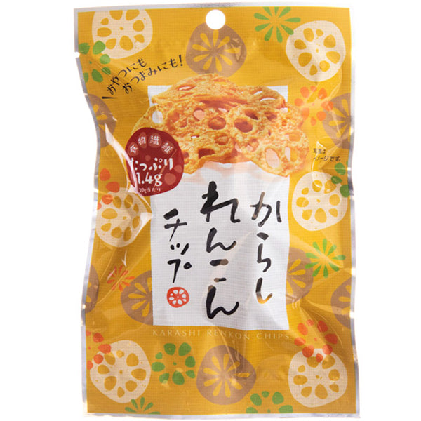 Sokan Mustard Flavoured Lotus Root Crisps (Karashi Renkon Chips) - 20g