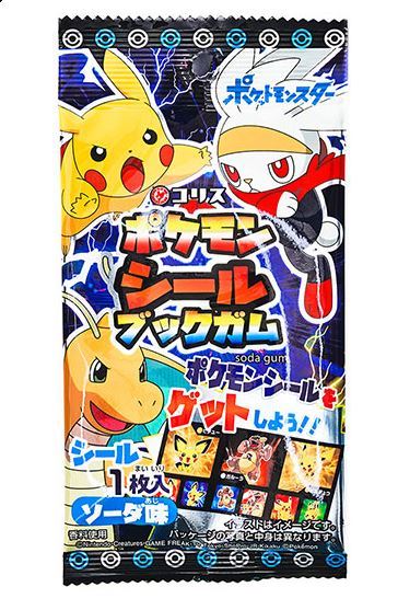 Pokemon Chewing Gum with Stickers 3.5g