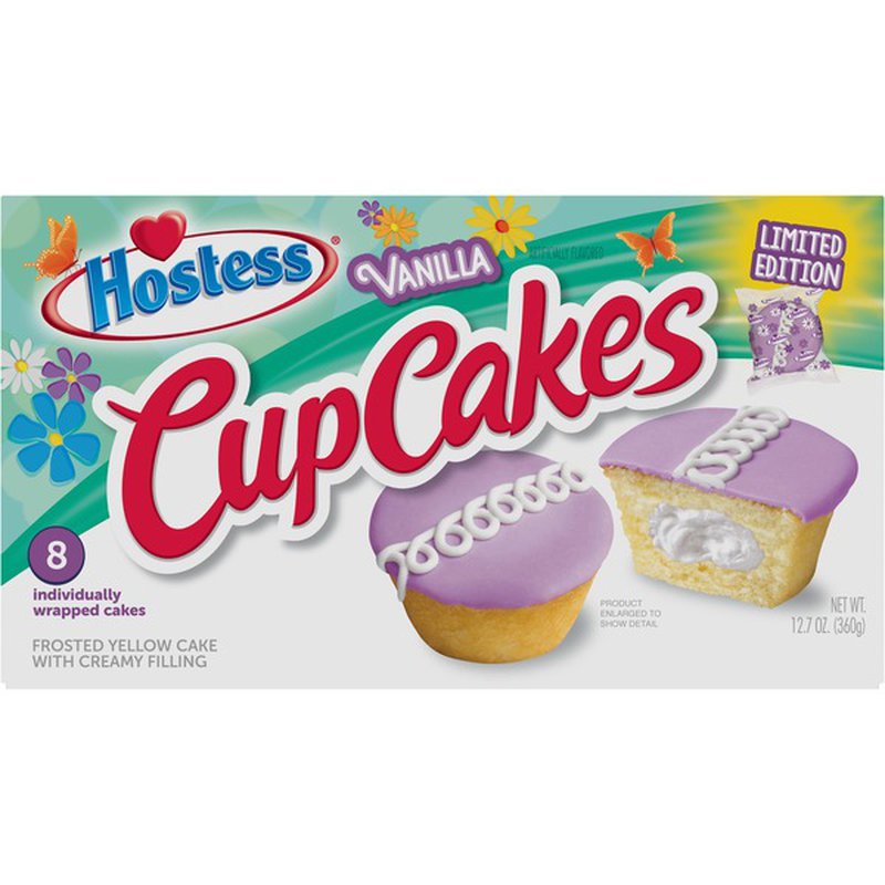 Hostess Vanilla Cupcakes Spring Edition