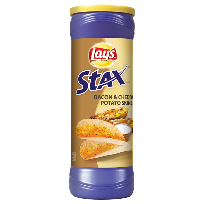 Lay's Stax Bacon & Cheddar Potato Skin - 5.5oz (156g)