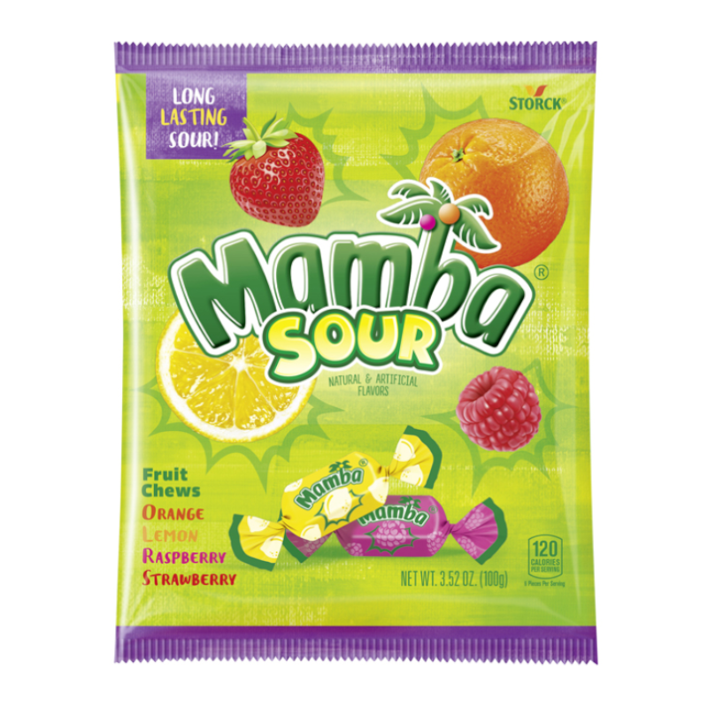 Mamba Sour Fruit Chews - 3.52oz (100g)