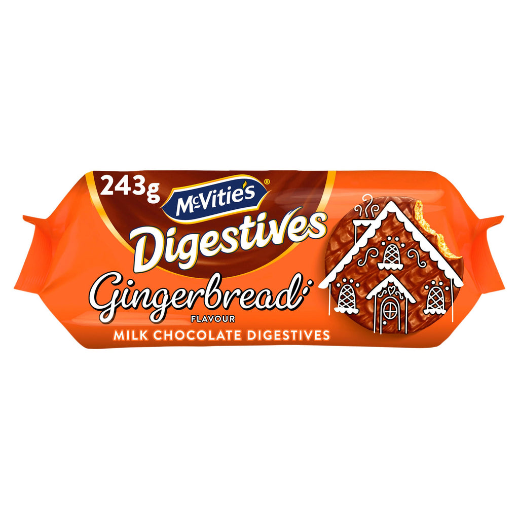 Mcvitie's Milk Chocolate Digestive Gingerbread Flavour 243G