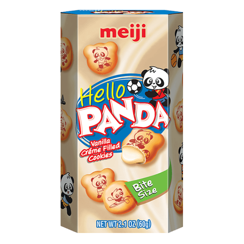 Meiji Hello Panda Vanilla Creme Filled Cookies - 2.1oz (59g)