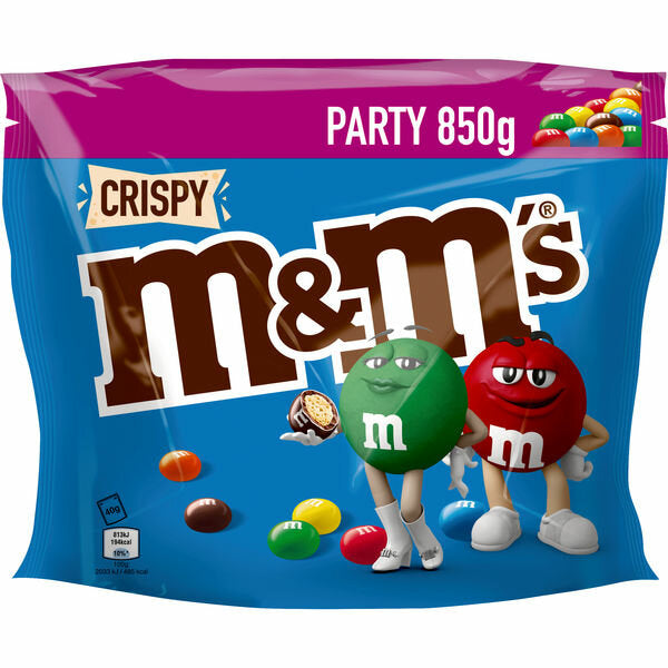 M&M's Crispy HUGE Party Size Pouch - 29.9oz (850g)