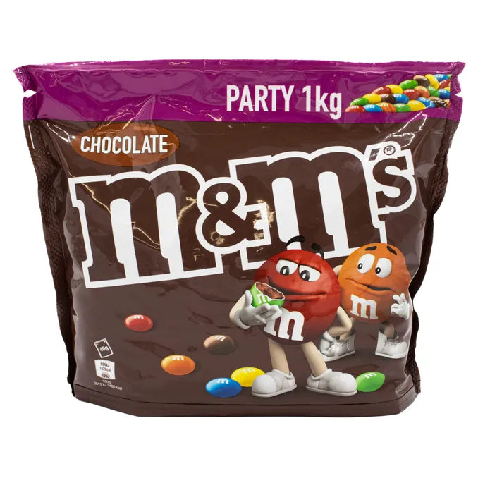 M&M's Chocolate HUGE Party Size Pouch 1kg