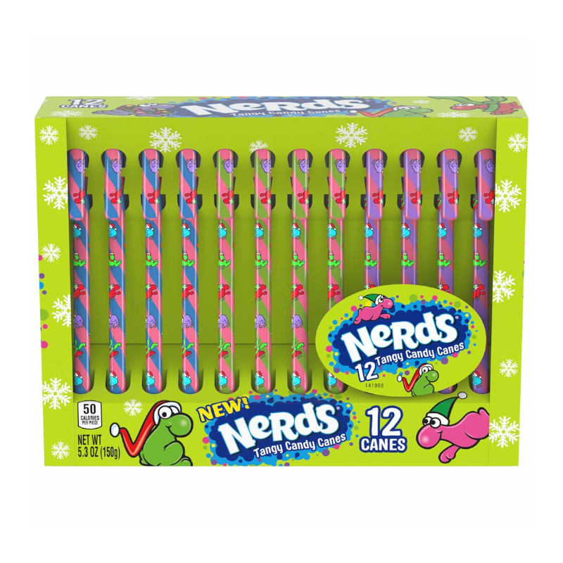 Nerds Candy Canes - 150g | Poppin Candy