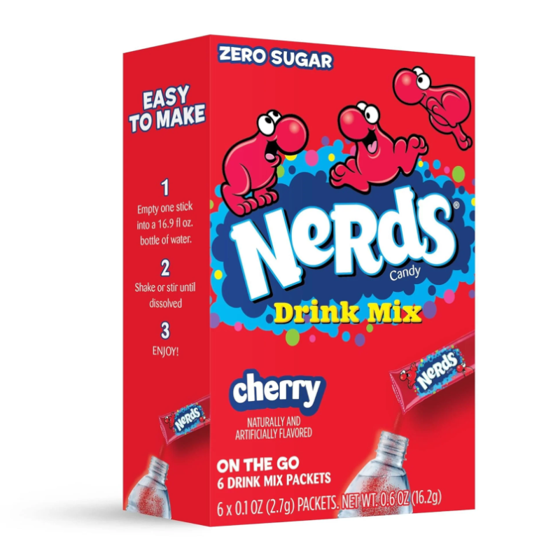Nerds Singles To Go Cherry Drink Mix - 6 Pack (0.6oz/16.2g)