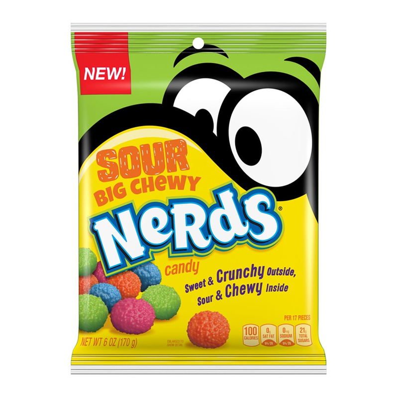 Nerds Sour Big Chewy Peg Bag - 6oz (170g)