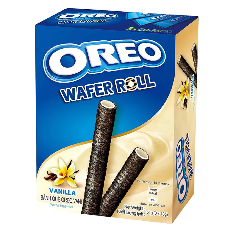 Oreo Vanilla Cream Filled Wafer Rolls - 1.9oz (54g) – Poppin Candy