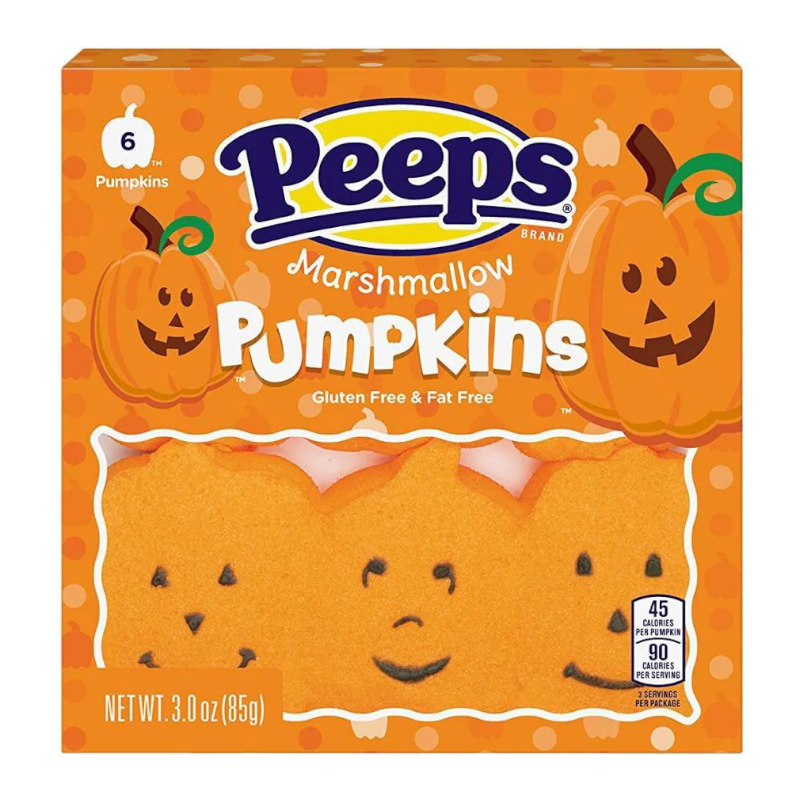 Peeps Halloween Marshmallow Pumpkins 6PK - 3oz (85g)