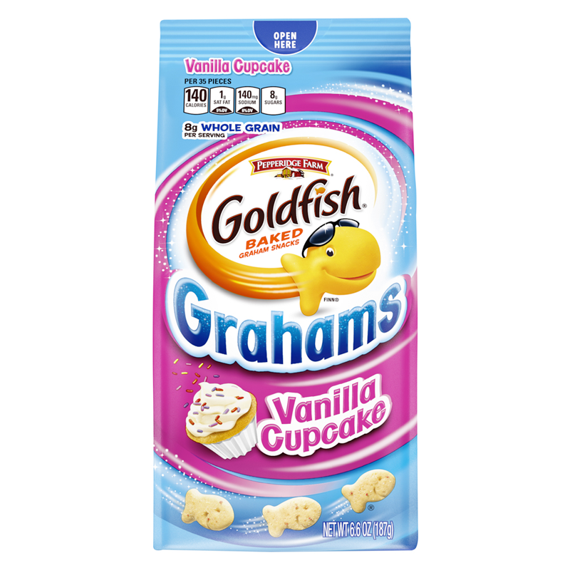 Pepperidge Farm Goldfish Grahams Vanilla Cupcake Flavour - 6.6oz (187g)