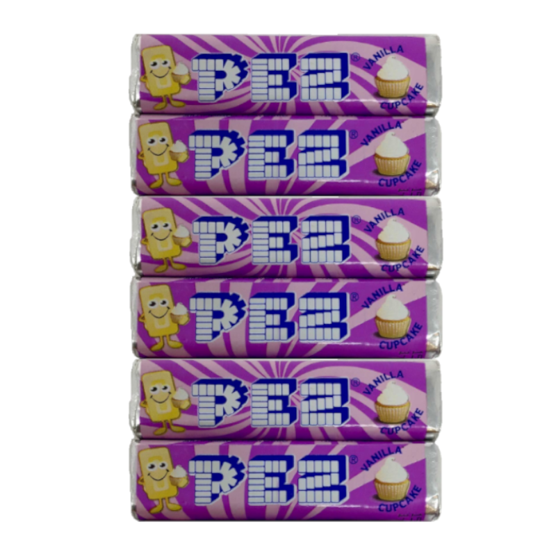 PEZ Vanilla Cupcake Refill Pack 6-Piece Pack - 1.74oz (51g)