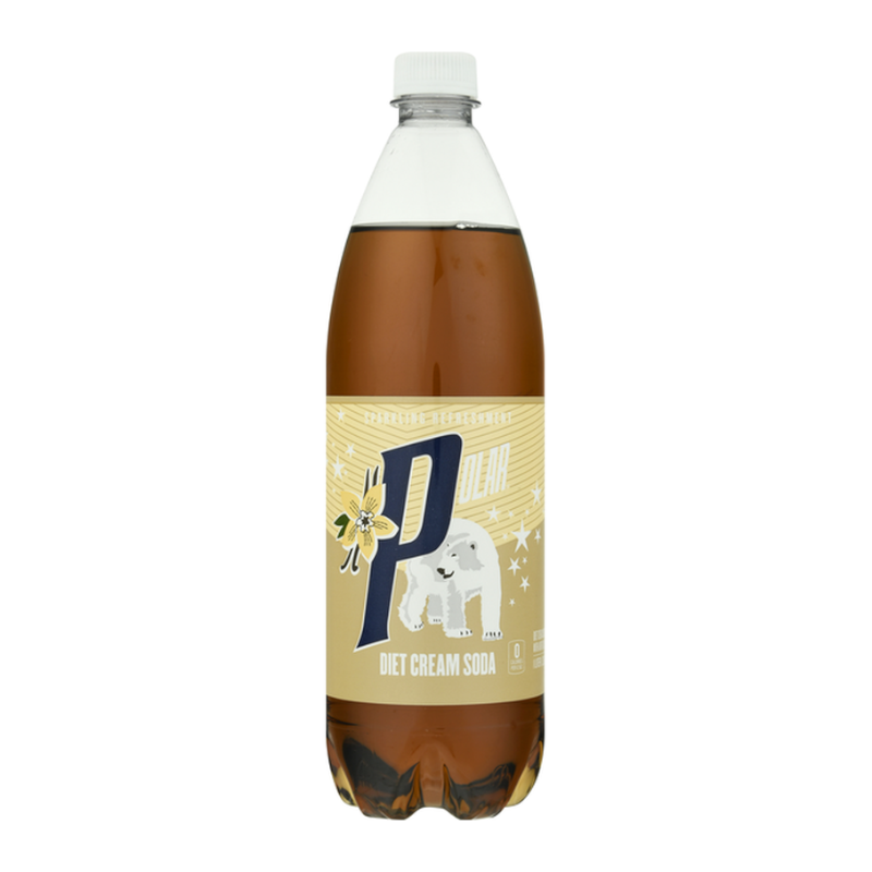 Polar Diet Cream Soda - 33.8 fl.oz (1 Litre)