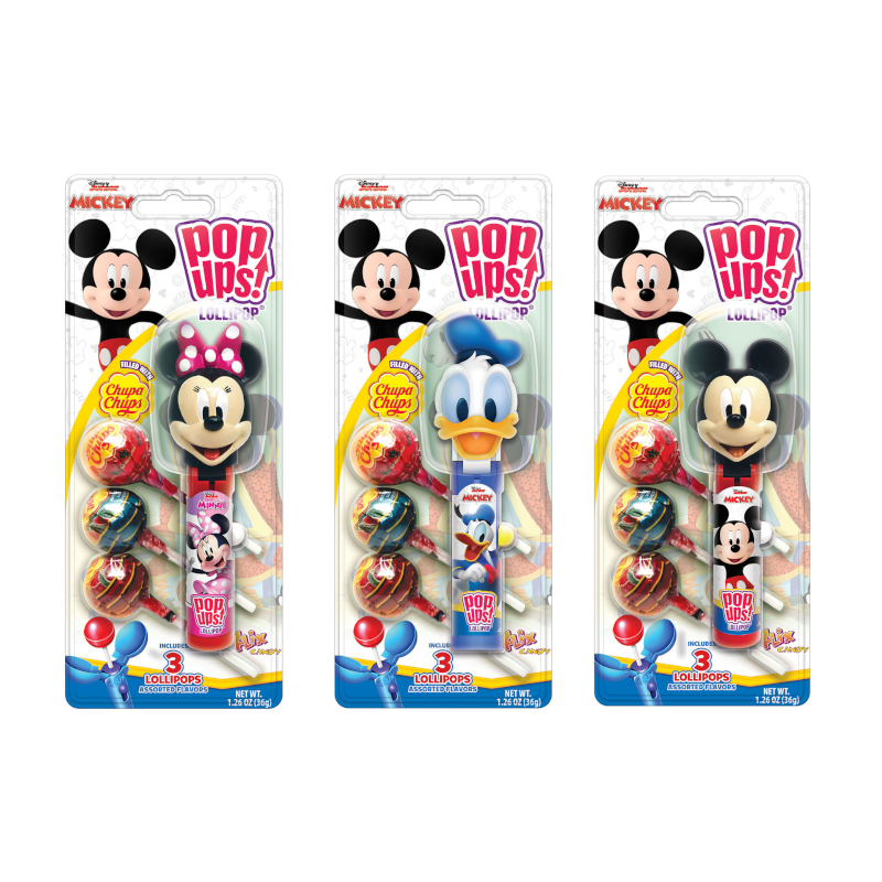 POP UPS! Lollipops Disney Junior Blister Pack - 1.26oz (36g)