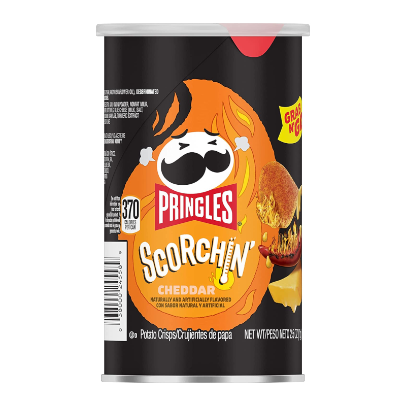 Pringles Grab & Go - Scorchin Cheddar - 2.5oz (71g)