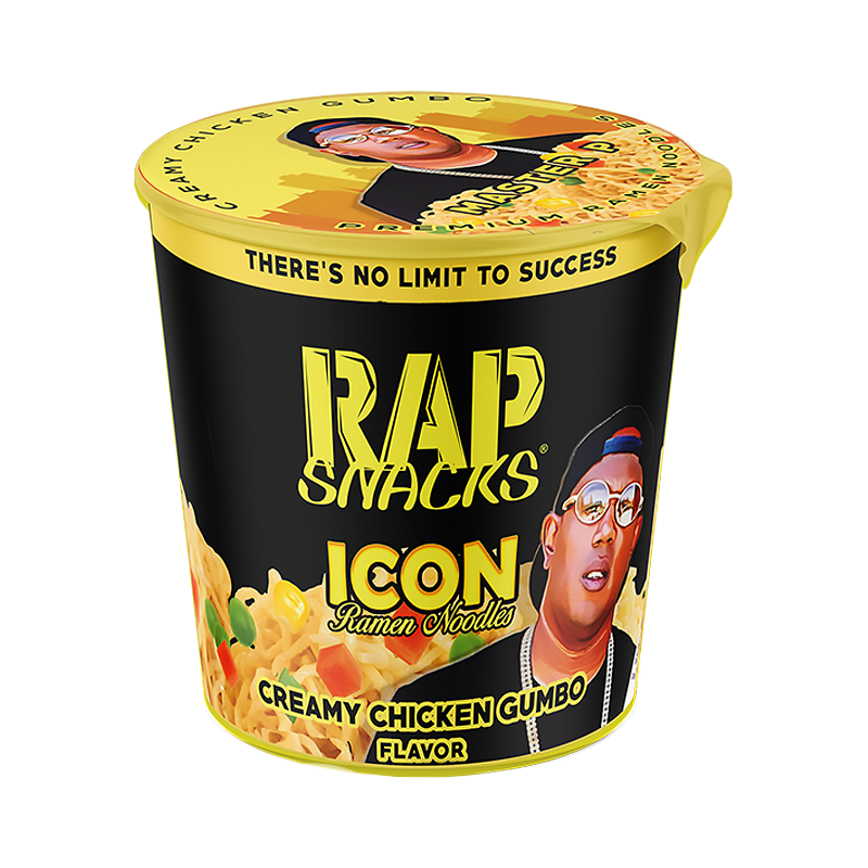 Rap Snacks Icon Ramen Noodles - Creamy Chicken Gumbo Ramen Master P - 2.25oz (64g)
