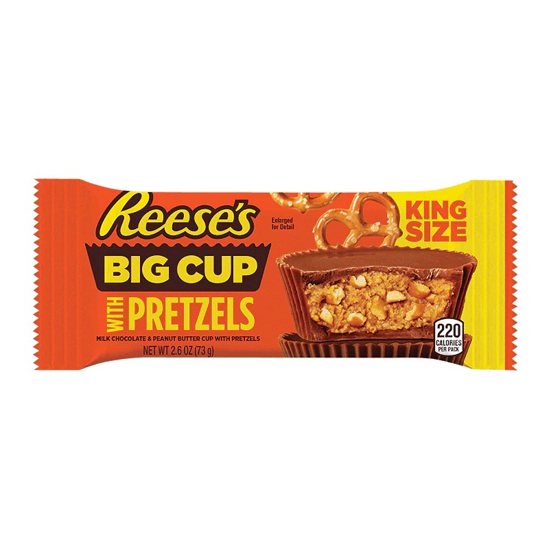 Reese's Big Cup Stuffed with Pretzels King Size - 2.6oz (73g)