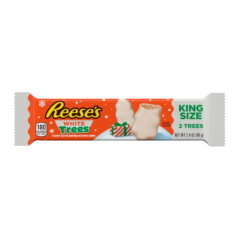 Reese's White Peanut Butter Christmas Trees King Size - 2.4oz (68g)