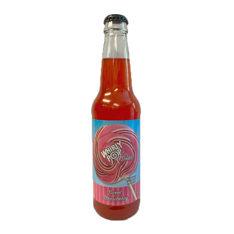 Rocket Fizz - Whirly Pop Sweet Strawberry Soda - 12oz (355ml)