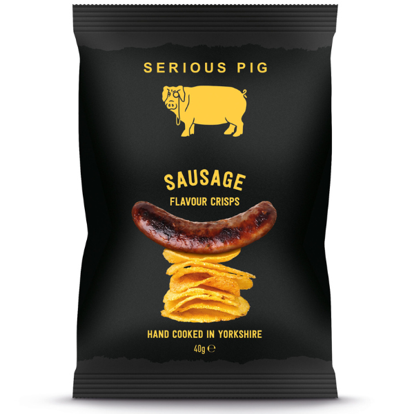 Serious Pig Sausage Flavour Crisps 40g