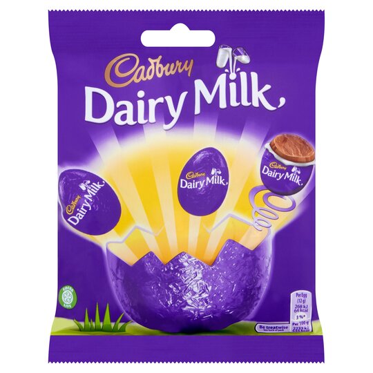 Cadbury Mini Dairy Milk Eggs Bag 77G