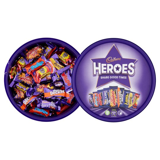 Cadbury Heroes Chocolates Tub - 21.1oz (600g)
