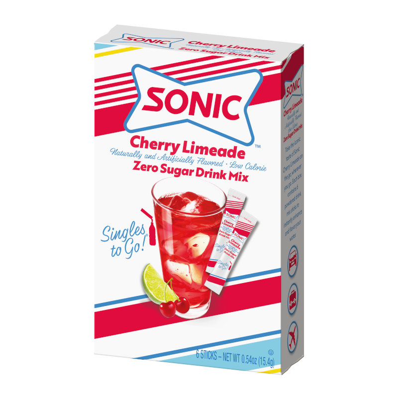 Sonic Zero Sugar Singles to Go Cherry Limeade - 0.52oz (14.7g)