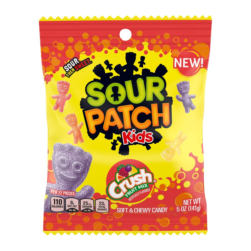 Sour Patch Kids Crush Fruit Mix - 5oz (141g)