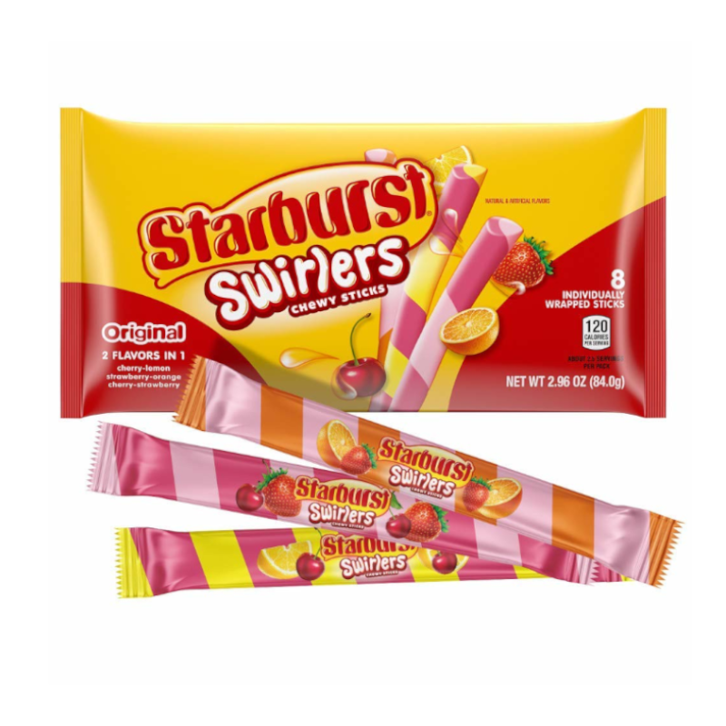 Starburst Swirlers Chewy Sticks Bag - 2.96oz (84g)